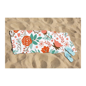 Luxury Floral Black <b>Oversized</b> 100% Cotton <b>Beach</b> <b>Towels</b> 90x180cm 580GSM GOTS Certified Durable Soft Washable Quick Dry For Resort - Product Image 2