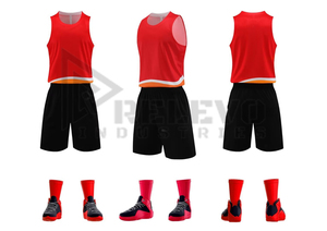 Uniforme de Baloncesto Personalizado por Sublimación para Club, Diseño de Uniforme de Baloncesto para Hombre, Diseño Multicolor, Ligero de 160 g/m² - Product Image 3