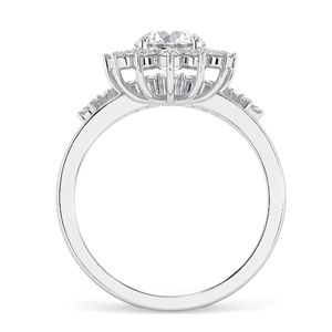 1.50ctRound Cut Diamond Halo Style Bridal <b>Set</b> <b>Ring</b> <b>for</b> <b>Women</b> - Product Image 5
