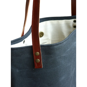 Sac fourre-tout en toile de coton cirée pour femme - Product Image 3