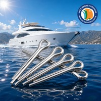 Goupille fendue à ressort marine en acier inoxydable 4x75mm pour gréement, bateaux, yachts et accessoires de quincaillerie nautique