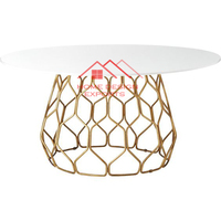 Ensemble de 2 tables basses artisanales en marbre, mobilier de décoration intérieure très vendu