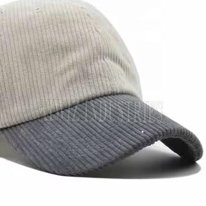 Venta en línea Sombrero de béisbol de pana Logotipo personalizado Diseño único Sombrero de béisbol de pana Etiqueta privada para adultos - Product Image 5