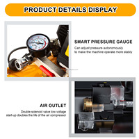 Machine de compresseur d'air sans huile Boasta 30L avec moteur en cuivre 1600W 140 L/min 0.7 MPa pompe silencieuse portable à pression réglable