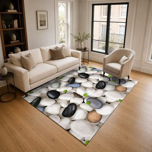 RUGS DEPOT LXDP-0391 Großhandel Mehrfarbiger Neutraler Ethnischer Kelim Digital Bedruckter Maschinenwaschbarer Chenille-Teppich Rutschfest - Product Image 2