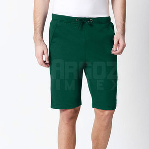 Pantalones Cortos Deportivos Casuales para Hombre de Alta Calidad, 100% Algodón, Cintura Media, Secado Rápido, Transpirables, con Cierre de Cordón, Color Sólido, Precio Razonable - Product Image 1