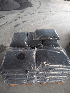 Dégringolé noir 3-6 MM roulé galet pierre artificielle époxy sol résine lié Surface agrégat béton gravier - Product Image 6