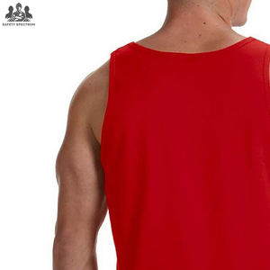 Camiseta Deportiva de Punto Transpirable para Hombre |   Ropa Deportiva sin Mangas para Gimnasio y Entrenamiento |   Suministro al por Mayor OEM, Características de Secado Rápido y Ecológicas - Product Image 5