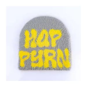 Gorros de mohair de alta calidad Gorros de mohair de invierno con estilo Gorros de punto Gorros de mohair - Product Image 6