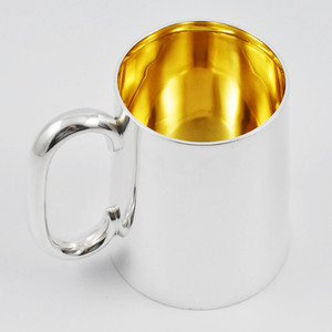 Mug à bière médiéval en laiton plaqué argent au design unique, nouveau modèle, dernier cri, prix de gros - Product Image 5