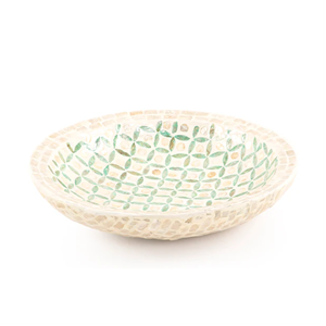 Hot <b>Item</b> Unique Mother Pearl Lacquer Rattan Single Tier Tray Tableware <b>for</b> Serving Food and Party <b>Decor</b> Wholesale From Vietnam - Product Image 3