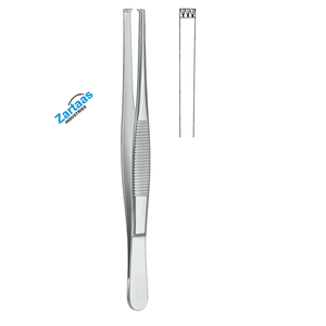 Pince à tissus en acier inoxydable de haute qualité 3x4 dents 16cm / 6.25 "Fabricant d'instruments chirurgicaux - Product Image 1