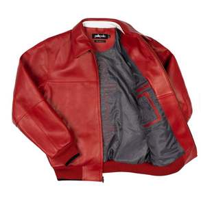 เสื้อแจ็คเก็ตหนังผู้ชาย ดีไซน์แฟชั่นใหม่ล่าสุด แจ็คเก็ตหนัง PU คุณภาพพรีเมียม แจ็คเก็ตหนังวัวแท้สำหรับผู้ชาย - Product Image 4