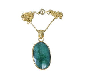 เครื่องประดับอัญมณีสีเขียวมรกตเหมาะเป็นของขวัญแต่งงานจี้925ประทับแฟชั่นเพื่อความรักกับ925เงินสเตอร์ลิงเครื่องประดับผู้หญิง - Product Image 1