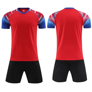 Dernière conception personnalisée Football vêtements d'entraînement tissu matériel maillot football uniforme nouveau modèle ensemble de vêtements en gros sous - Product Image 2