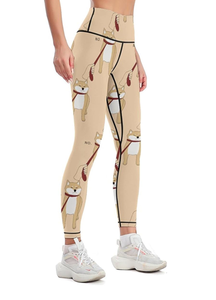 Pantalones de Yoga de Cintura Alta para Mujer, Leggings de Control de Abdomen, para Entrenamiento y Running - Product Image 4