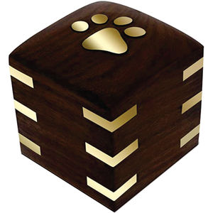 Luxury Solid Wood & Metal Cremation Urn Modern Black 8 Inch Leak-Proof Sustainable Adjustable Multifunction Decorative Handmade - Product Image 2