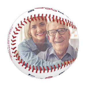 Couleur impression numérique Photo Baseball bois dur noyau caoutchouc Baseball prend en charge bricolage personnalisé fête des pères cadeau vacances cadeaux Baseball - Product Image 3