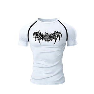 <b>Mens</b> Compression Tee Short Sleeve Slim Fit Sports Training Gym Workout Fitness Running Athletic <b>Base</b> <b>Layer</b> Quick Dry Breathable - Product Image 2