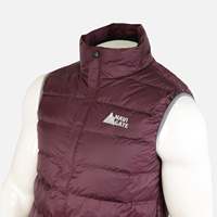 Veste demi-rembourrée réversible pour homme Navigate, rougeâtre, imperméable, super chaude, légère, en nylon, grande taille, pour les aventures en plein air