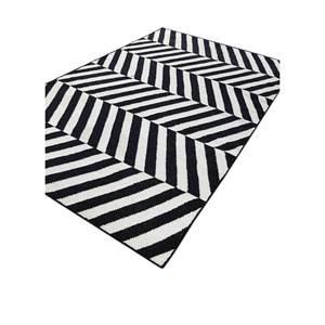Tapis en laine tissé à la main Alhambra gris et noir, motif géométrique abstrait, pour la maison, le couloir, 9x12, rectangulaire, en jute - Dwrm-112 Room - Product Image 2