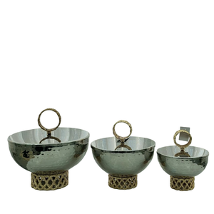 <b>Serving</b> Dish <b>Platter</b> & Stand Gold Color Shiny Polished Stainless Steel Made Handcrafted Tabletop Dates <b>Serving</b> <b>Platters</b> & Dish - Product Image 2