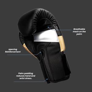 Vente en gros de gants de boxe de haute qualité 12oz 14oz 16oz gants de boxe en cuir gagnants à lacets pour adultes professionnels Ceilimg logo personnalisé - Product Image 4