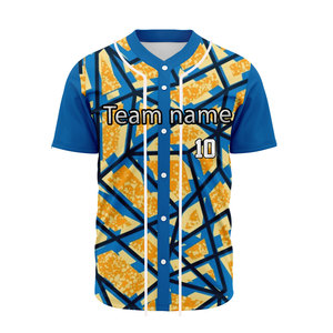 Maillot de baseball unisexe de haute qualité, imprimé Pakistan, séchage rapide, respirant, antibactérien, 100% polyester, vente en gros de vêtements de baseball - Product Image 3