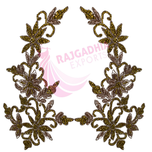 Parche bordado con cuentas 3D personalizado 1/6, forma de flor con apliques en tela de fieltro para camisas y sombreros - Product Image 6