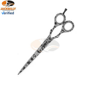 Tijeras de Peluquería para Zurdos de Acero Inoxidable, Hoja Recta Afilada con Punta Recubierta de Papel, Suministros Profesionales para Salón de Belleza - Product Image 3