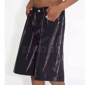 กางเกงยีนส์ขาสั้นผ้าฝ้ายสำหรับผู้ชายเอวสูงแห้งเร็วแบบสปอร์ตออกแบบได้ตามต้องการ - Product Image 5