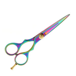 Ciseaux de coiffure professionnels Ciseaux de coiffure couleur titane de 6 pouces pour la maison et le salon avec logo - Product Image 3