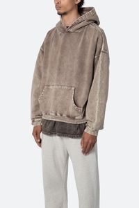 Sweat à capuche unisexe délavé à l'acide, vert délavé, tailles S-3XL, manches longues, poches, sans fermeture éclair - Product Image 6