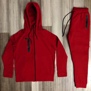 Conjunto Deportivo Eversoft de Otoño, Sudadera con Capucha y Pantalones Deportivos con Bolsillos, Transpirable, que Absorbe la Humedad, 100% Algodón Tejido - Product Image 1