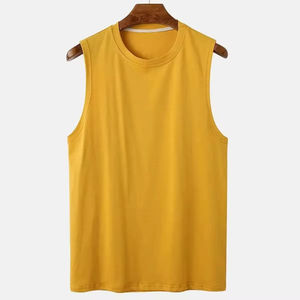 Camisetas sin mangas informales de alta calidad para hombre con logotipo personalizado Camiseta sin mangas para correr de alta calidad 100% algodón con cuello redondo de secado rápido transpirable - Product Image 1