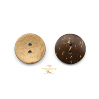 Boutons en coquille de noix de coco modèle Parker Vietchoice - Écologiques, durables, polis, couleur naturelle, style vintage, logo en relief personnalisé