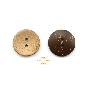 Boutons en coquille de noix de coco - Écologiques, durables, style vintage, logo en relief, forme personnalisée, boutons pour vêtements et artisanat VietChoice - Product Image 3
