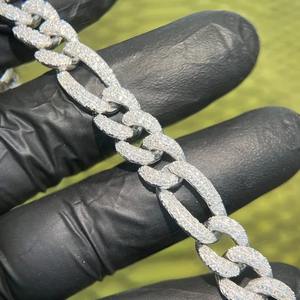 Collier cubain unisexe en argent sterling 925, serti de moissanite VVS de luxe, certifié IGI, classique vintage, très populaire en 2025 - Product Image 2