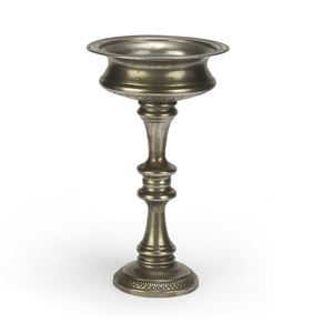 Vase urne décoratif en aluminium argenté pour la décoration de la maison et du bureau Vase urne de table en argent design de luxe pour fleurs - Product Image 3