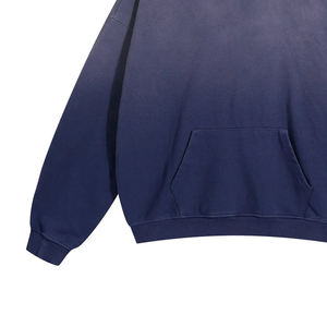 Sweats à capuche pour hommes en coton 100% de haute qualité, lavage à l'acide, séchage rapide, respirant, écologique, logo imprimé personnalisé, hiver 2026 - Product Image 6