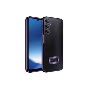 Funda Protectora de Silicona con Logotipo Omnia Recortado en Morado Oscuro para Cámaras de Teléfonos Samsung Galaxy A26 A17 A57 - Product Image 1