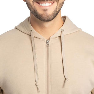 Sweats à capuche zippés 100% coton, protection thermique hivernale, polaire sport, confort respirant, coupe profilée, structure robuste pour l'extérieur - Product Image 3