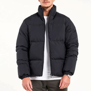 Venta al por mayor nuevo estilo bombardero color bloque Puffer chaqueta a prueba de viento de alta calidad abajo chaqueta de hombre - Product Image 3