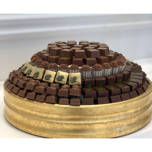 Table d'hôtel bol de service à dessert en chocolat décoratif plateau de chocolat en métal doré de haute qualité bol de serveur de bonbons modernes - Product Image 3