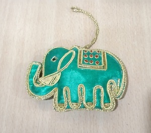 Décorations de Noël en zari vert de style moderne, de haute qualité, vente en gros, prix bas, fournitures de vacances de Noël - Product Image 4