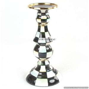 High Grade Gold Plated And Black Color Powder Coated Antique Fancy Designer High Standard Quality Metal <b>Candle</b> <b>Stick</b> <b>Holder</b> - Product Image 2