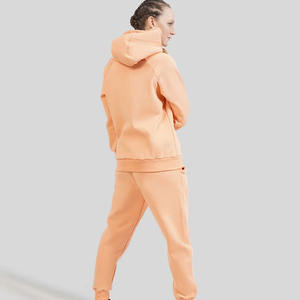 Conjunto Deportivo para Mujer en Color Beige, Chaqueta Tipo Pullover con Pantalones Jogger a Juego, Atuendo Deportivo Informal para Gimnasio o Viajes - Product Image 5