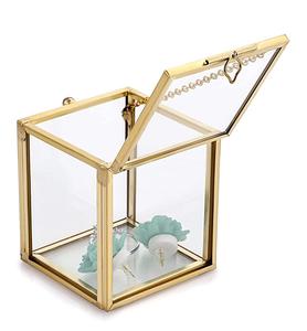 Elegant Design Clear Acrylic and Brass Jewelry Box Transparent Acrylic <b>Ring</b> Jewelry Box at <b>Cheap</b> Price - Product Image 6