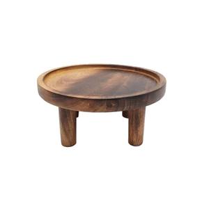 Finitions noires nouvelle conception support de gâteau en bois de forme ronde pour présentoir de fête d'anniversaire de mariage en vrac personnalisé - Product Image 5