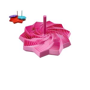 ของเล่นบีบคลายเครียดสำหรับเด็กและผู้ใหญ่รูปรูปดาวแฟร็กทัลหกเหลี่ยม3D ประสาทสัมผัสสีชมพูขยายได้สำหรับฟิดเจ็ต - Product Image 1